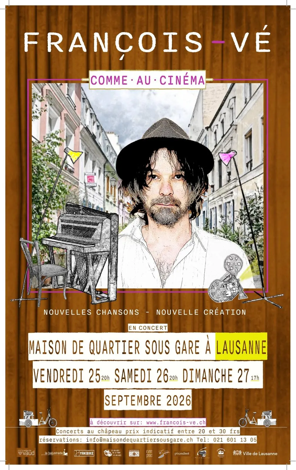 Affiche de concert en couleurs