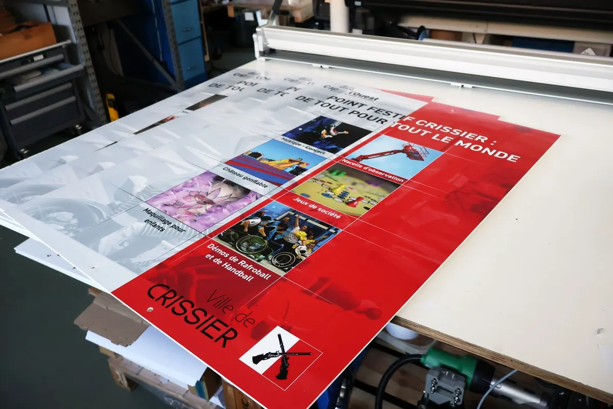 Panneaux d'exposition au format A0 pour la Ville de Crissier